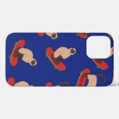 Naadloos patroon met siamese katten op skateboards Case-Mate iPhone case (Achterkant (horizontaal))