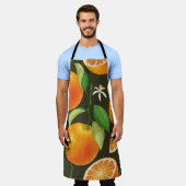 Naadloos patroon met sinaasappel schort (Gedragen)