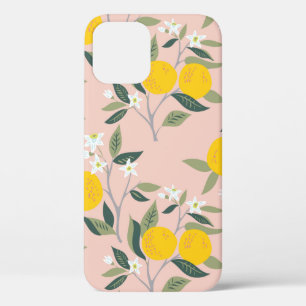 Naadloos patroon met takken van sinaasappels in bl Case-Mate iPhone case