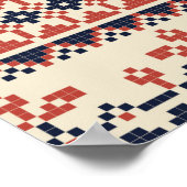 Naadloos patroon met traditionele palestijnse embl poster (Hoek)