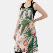 Naadloos patroon met tropisch blad, bloemen en f schort (Insitu)