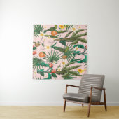 Naadloos patroon met tropisch blad, bloemen en f wandkleed (In Situ (horizontaal))