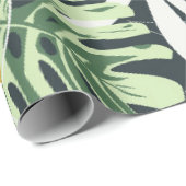 Naadloos patroon met tropische bladeren en bloemen cadeaupapier (Rol Hoek)