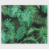 Naadloos patroon met tropische bladeren op een don cadeaupapier (Vlak)