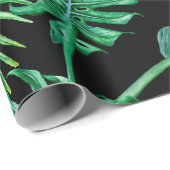 Naadloos patroon met tropische bladeren op een don cadeaupapier (Rol Hoek)