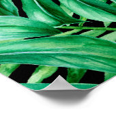 Naadloos patroon met tropische bladeren op een don poster (Hoek)