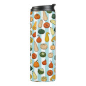 Naadloos patroon met verschillende met de hand get thermosbeker (Gedraaid links)