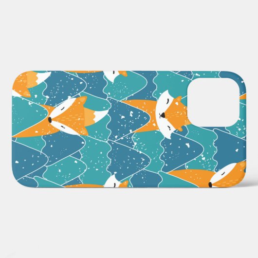 Naadloos patroon met verschillende schattige vosse Case-Mate iPhone case (Achterkant (horizontaal))