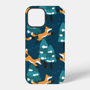 Naadloos patroon met verschillende schattige vosse iPhone 12 hoesje