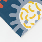 Naadloos patroon met verschillende soorten microor fleece deken (Hoek)