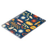 Naadloos patroon met verschillende soorten microor notitieboek (Linkerzijde)