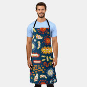 Naadloos patroon met verschillende soorten microor schort (Gedragen)