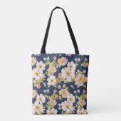 naadloos patroon met vetrijke bloemen. Elegance Tote Bag (Achterkant)