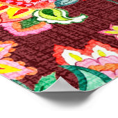 Naadloos   patroon met Victo Poster (Hoek)