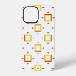 Naadloos patroon met vierkanten Abstracte achtergr iPhone 12 Hoesje