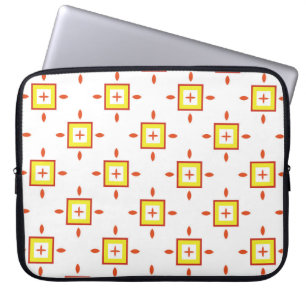 Naadloos patroon met vierkanten Abstracte achtergr Laptop Sleeve
