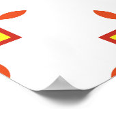 Naadloos patroon met vierkanten Abstracte achtergr Poster (Hoek)