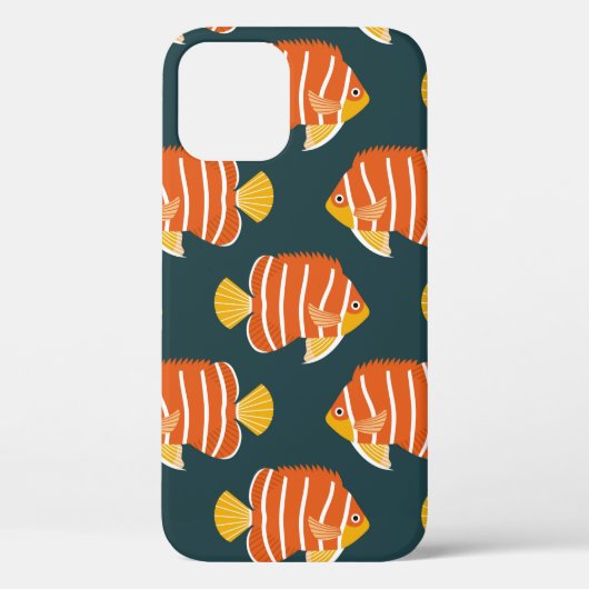 naadloos patroon met vis. Creatief ontwerp Case-Mate iPhone Case (Achterkant)