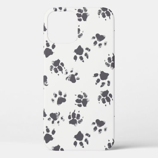 naadloos patroon met voetafdrukken van een Case-Mate iPhone case (Achterkant)