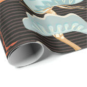 Naadloos patroon met vogels. Kraan. Heron. Japans Cadeaupapier (Rol Hoek)