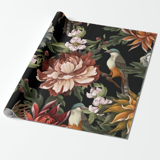  naadloos patroon met  volken, roos cadeaupapier