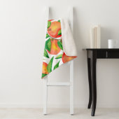 Naadloos patroon met waterverf mandarijn en vrucht sherpa deken (In situ)