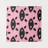 Naadloos patroon met waterverf ogen wandkleed (Voorkant (horizontaal))