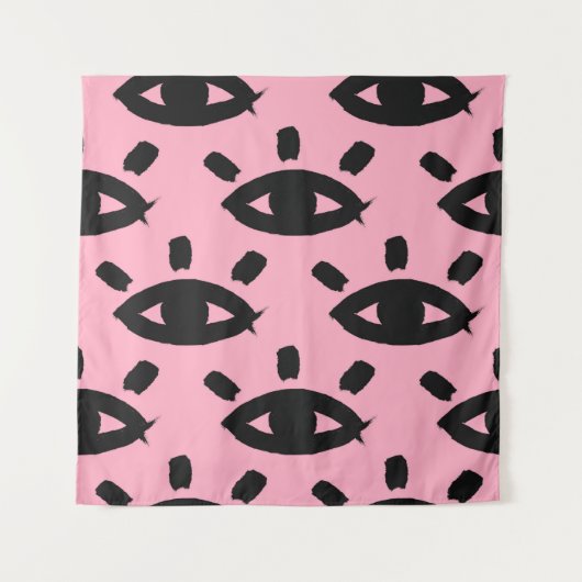 Naadloos patroon met waterverf ogen wandkleed (Voorkant)