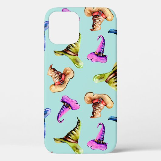 Naadloos patroon met waterverf oude petten, handpa Case-Mate iPhone case (Achterkant)
