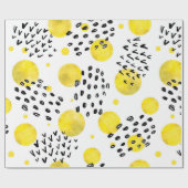 Naadloos patroon met waterverf poka-punten cadeaupapier (Vlak)