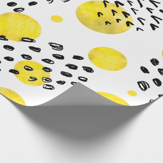 Naadloos patroon met waterverf poka-punten cadeaupapier (Hoek)