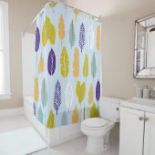 Naadloos patroon met wild tropisch regenwoud pla douchegordijn (In situ)