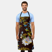 Naadloos patroon met wilde bloemen schort (Gedragen)