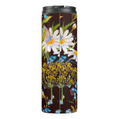 Naadloos patroon met wilde bloemen thermosbeker (Achterkant)