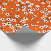 Naadloos patroon met witte kleine bloemen cadeaupapier (Hoek)