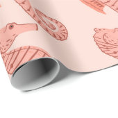 Naadloos patroon met zeehondendoedelen. Pi Cadeaupapier (Rol Hoek)