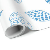 Naadloos patroon met zeeschelpen cadeaupapier (Rol Hoek)