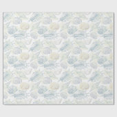 Naadloos patroon met zeeschelpen cadeaupapier (Vlak)