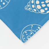 Naadloos patroon met zeeschelpen fleece deken (Hoek)