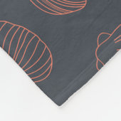 Naadloos patroon met zeeschelpen fleece deken (Hoek)