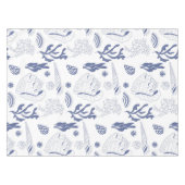 Naadloos patroon met zeeschelpen tafelkleed (Voorkant (Horizontaal))