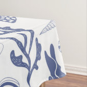 Naadloos patroon met zeeschelpen tafelkleed (Voorbeeld)