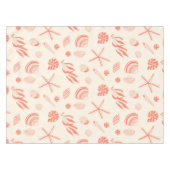 Naadloos patroon met zeeschelpen tafelkleed (Voorkant (Horizontaal))