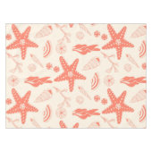 Naadloos patroon met zeeschelpen tafelkleed (Voorkant (Horizontaal))