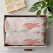 Naadloos patroon met zeeschelpen tissuepapier (Geschenk)