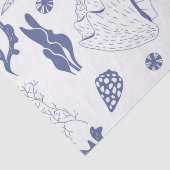 Naadloos patroon met zeeschelpen tissuepapier (Detail)