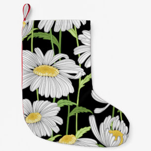 Naadloos patroon met zomerbloemen. kleine kerstsok