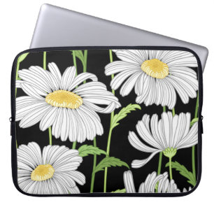 Naadloos patroon met zomerbloemen. laptop sleeve