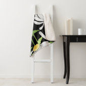 naadloos patroon met zomerbloemen sherpa deken (In situ)