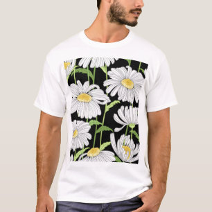 Naadloos patroon met zomerbloemen. t-shirt